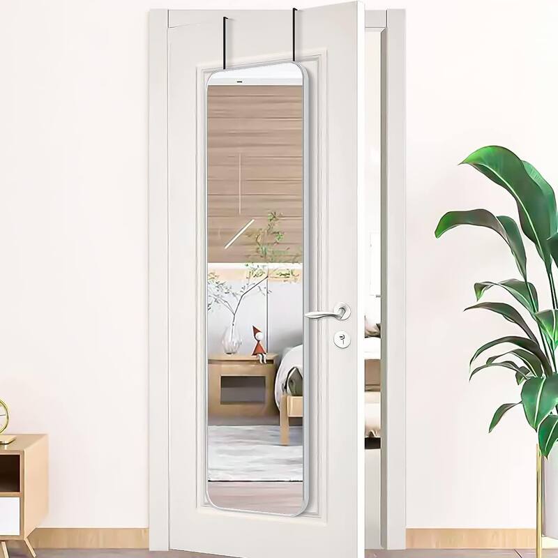 GDFStudio - Rivello Luxury Modern Full Length Door Decorative Mirror with Reinforced Hanging System & Metal Frame