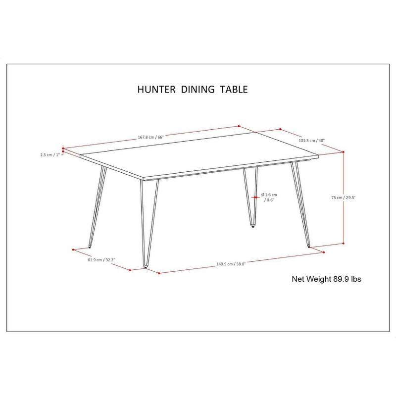 WYNDENHALL Moreno Industrial Wood Dining Table