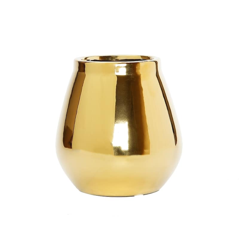 Polished Gold Bud Vase - Gold