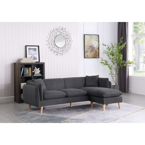 slide 1 of 22, Brayden Fabric Sectional Sofa Chaise
