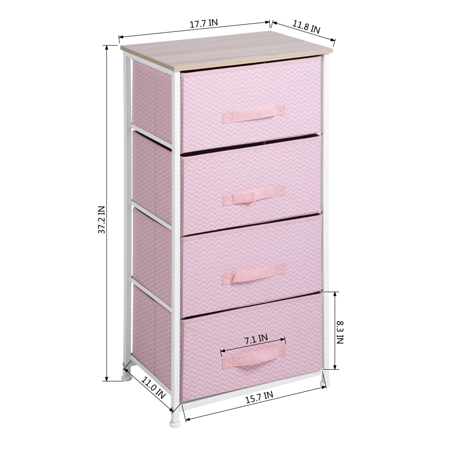 Charcoal Gray Black Mcneil Dresser With 8 Easy Pull Drawers 4 Tier Wide Fabric Dresser Vertical Storage Tower Organizer Unit For Bedroom Office Laundry Closet Entryway Hallway Nursery Room Storage Drawer Units Home