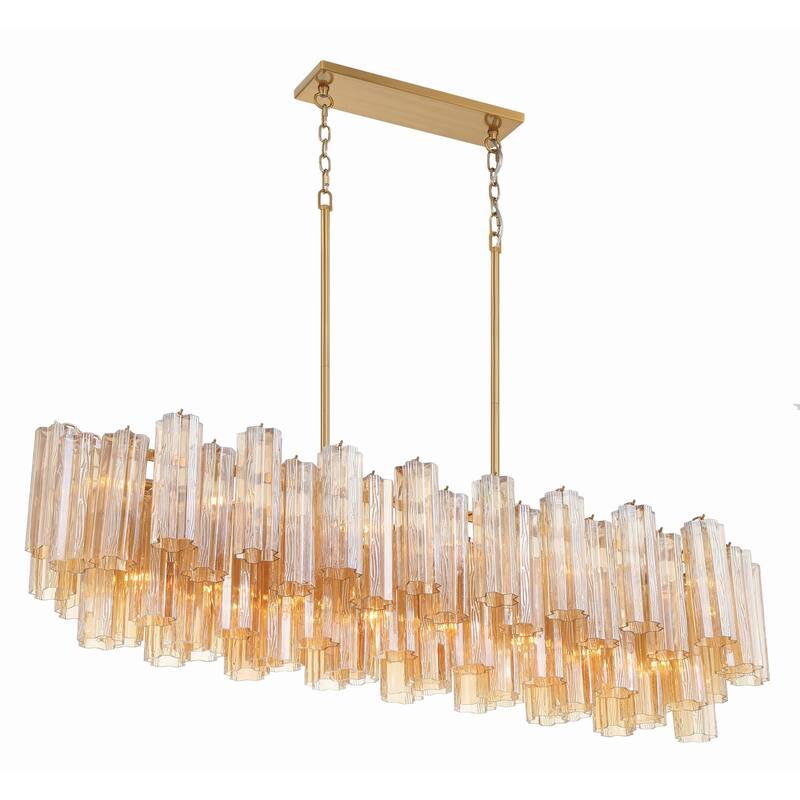 Crystorama Lighting Group ADD-317-AM Addis 14 Light 52" Wide Crystal