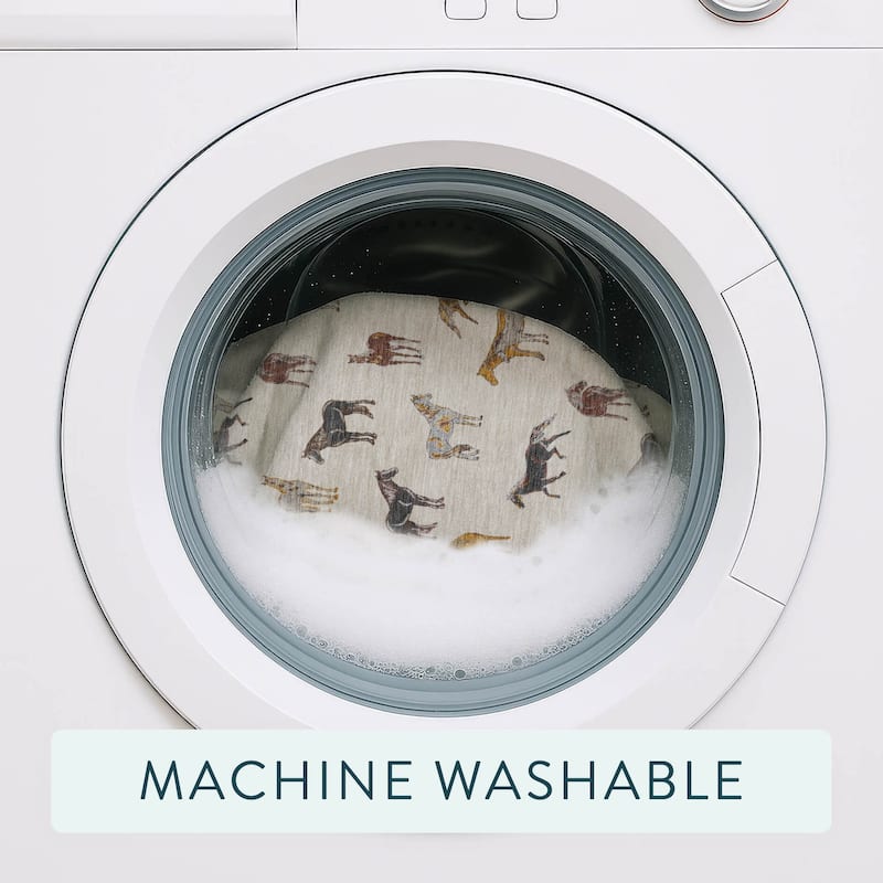 Machine Washable Indoor/ Outdoor Horses Chantille Rug