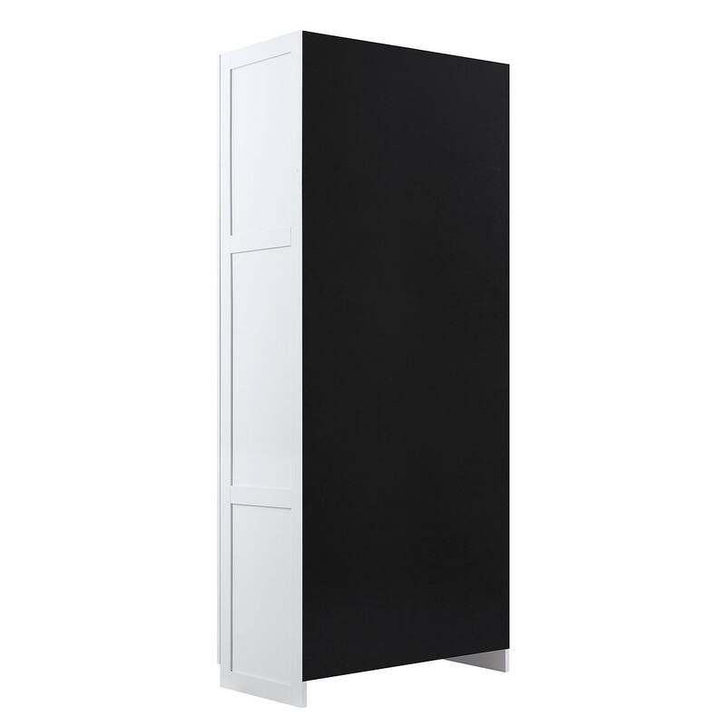 Manhattan Comfort Hopkins Modern Storage Closet 3.0 in Black