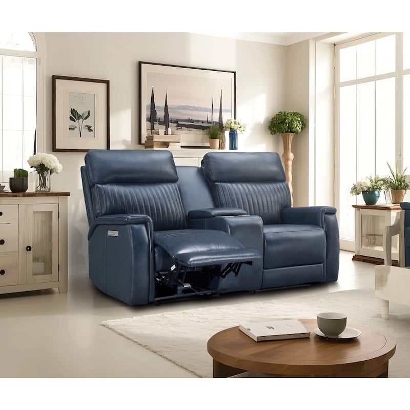 73'' Leather Zero Gravity Power Reclining Loveseat with Power Headrest and Power Lumbar,USB&USB-C Port