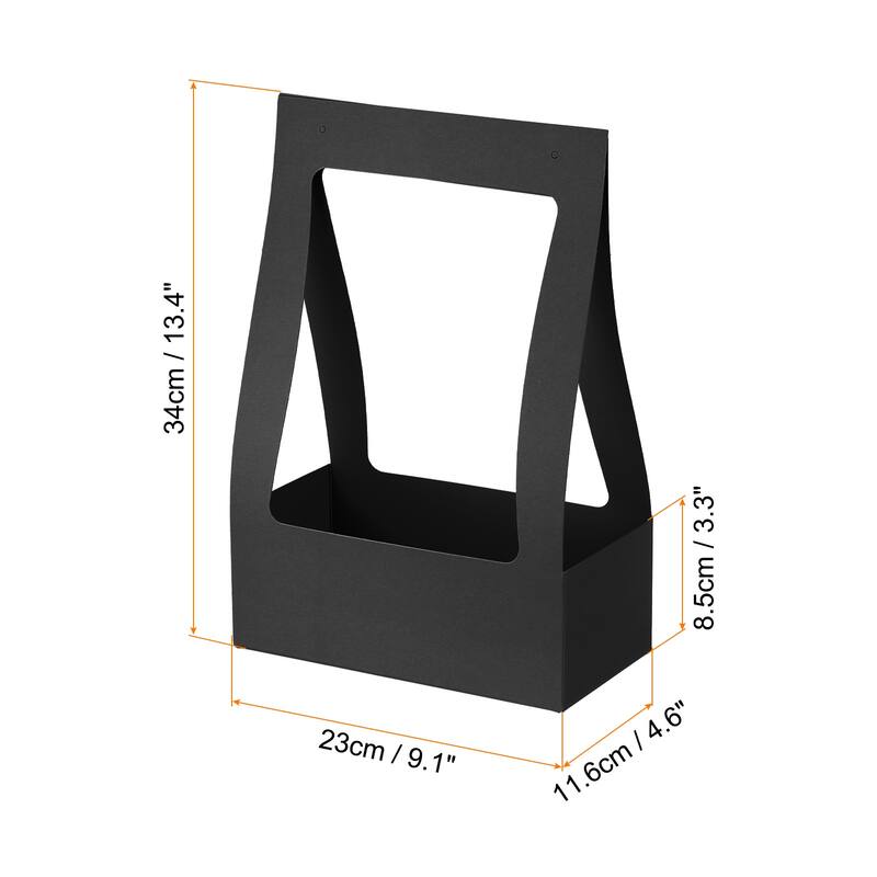 Gift Bags, 5 Pack Christmas Bouquet Wrapping Boxes with Handles
