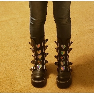 Women's demonia emily 330 platform mid calf boot clearance