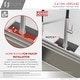 preview thumbnail 7 of 30, STYLISH 45 inch Stainless Steel 16G Workstation Undermount Kitchen Sink - Brushed Stainless Steel - 45" x 19" x 10"