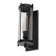 Hudson 1-Light Black Outdoor Wall Mount Lantern with Clear Glass