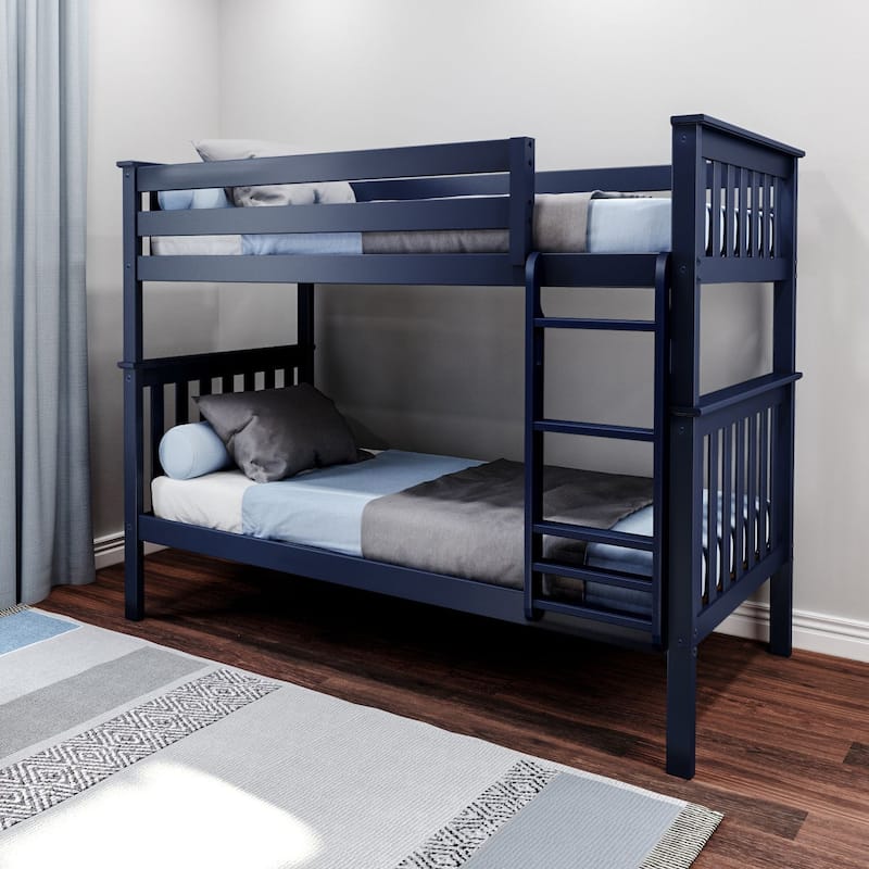 Max and Lily Twin over Twin Bunk Bed - Blue