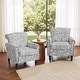 preview thumbnail 105 of 131, Mid-Century Modern Accent Chairs with Nailhead Trim Set of 2 - Rococo Light Grey/ Chenille