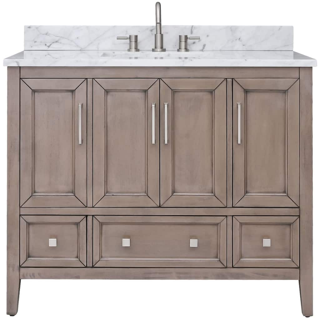 Avanity EVERETTE-VS43-WD-C Everette 42" Single Basin Vanity Set with