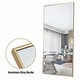 preview thumbnail 29 of 151, Modern Aluminum Alloy Thin Framed Full Length Floor Mirror