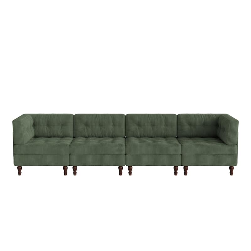 Madison Oversized Upholstered Corduroy Modular Sectional Sofa