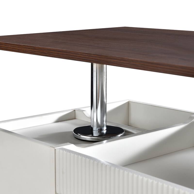 Modern Side Table with 360°Rotating Top