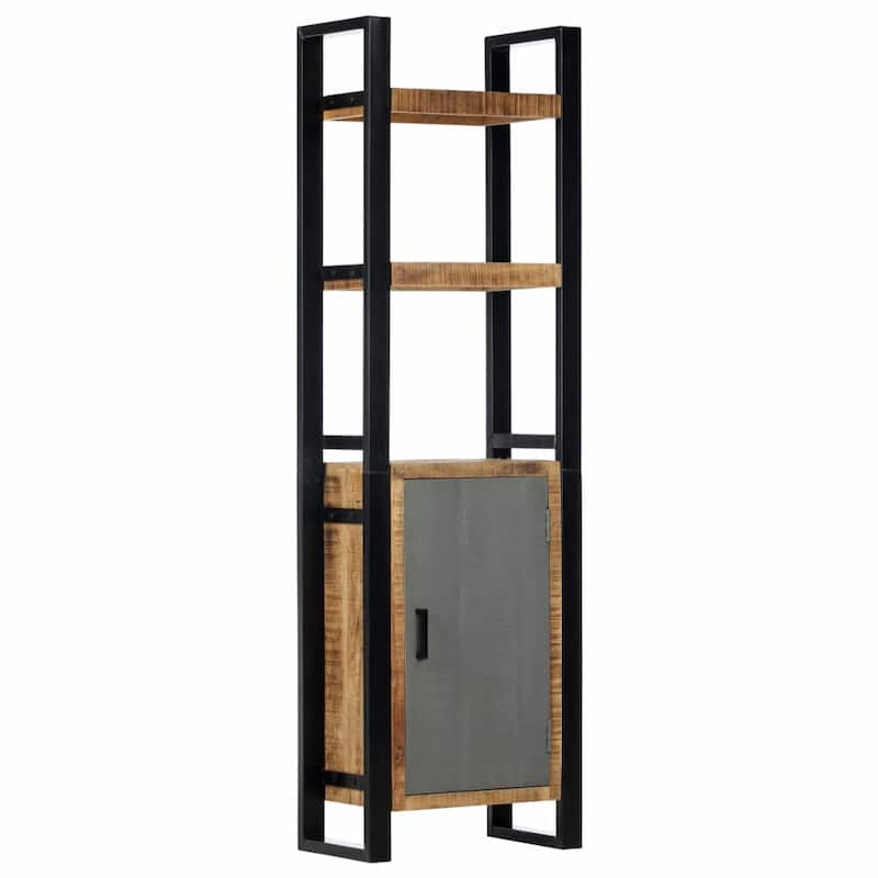 vidaXL Bookshelf 19.7"x11.8"x66.9" Solid Mango Wood