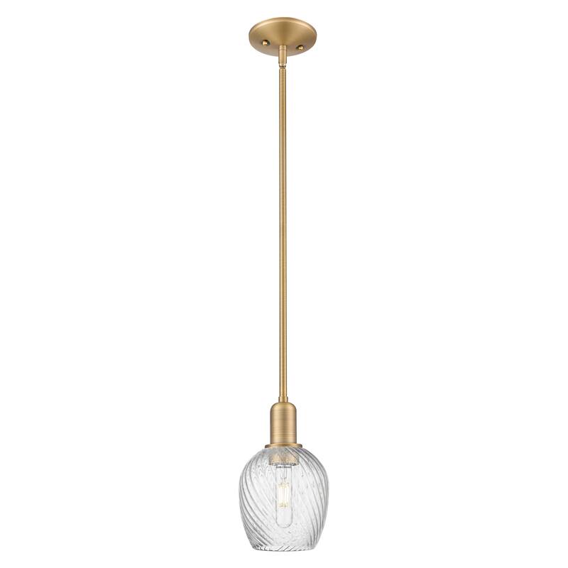 Innovations Lighting Endless Possibilities Arcadia - Salina - 1 Light 6" Stem Hung Mini Pendant - Brushed Brass