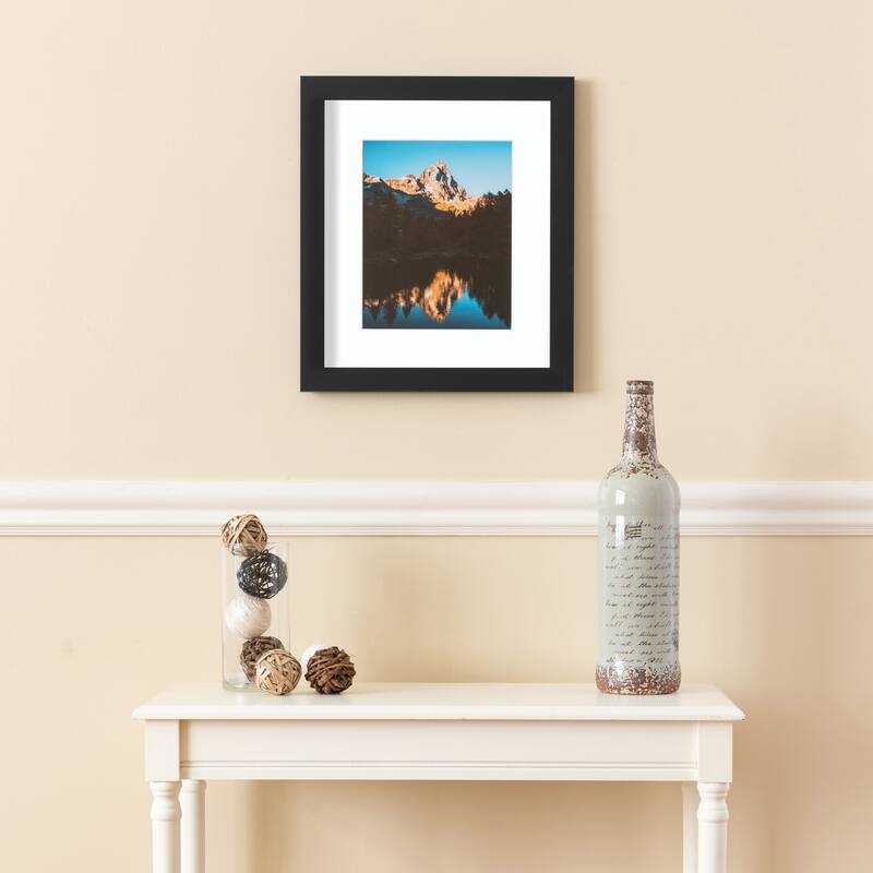 ArtToFrames Metro Modern 8.5x11 Inch Picture Frame, 1.25 Inch MDF Poster Frame Available in Multiple Colors (FRBW26-8.5x11)