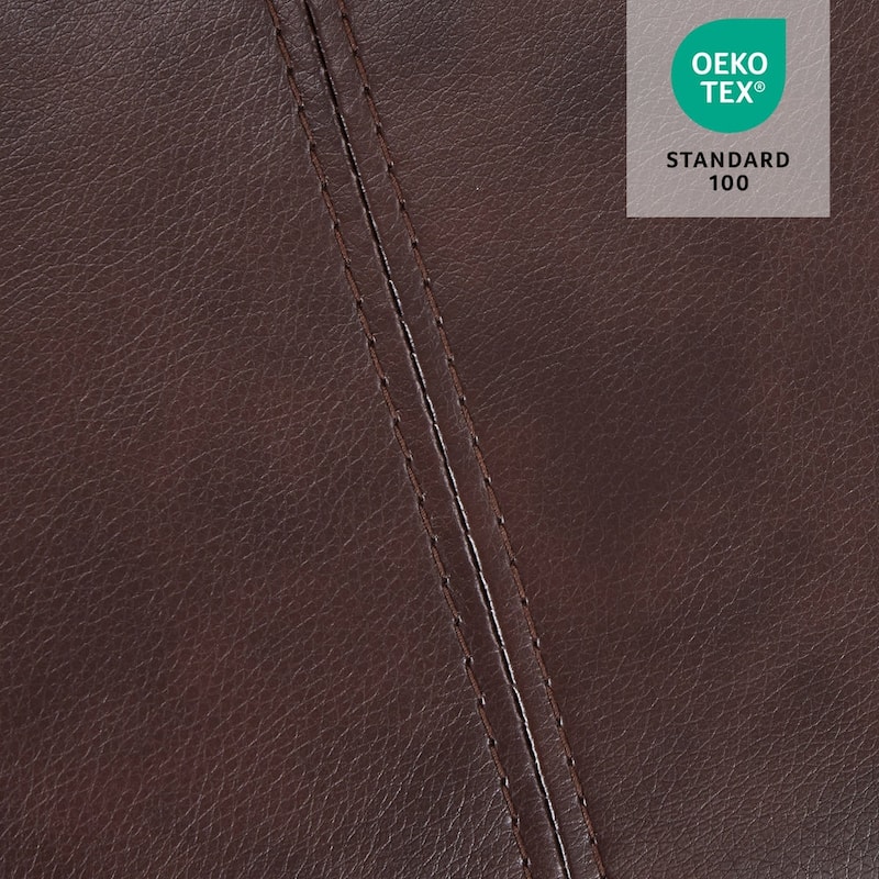 MCombo Large Power Lift Recliner Leather Chair with Massage, Heat, Cup Holders,Extended Footrest, Leather 7516