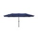 preview thumbnail 8 of 28, Johnn 15' Double-Sided Outdoor Offset Patio Twin Umbrella Navy Blue