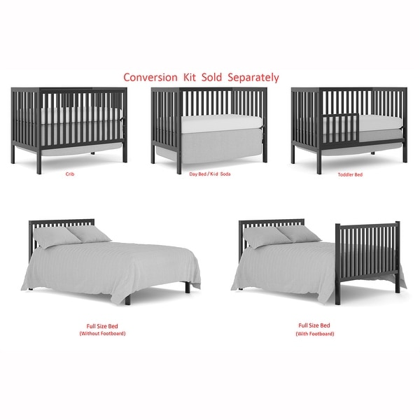 5 In 1 Convertible Crib Fits Standard Full Size Crib Mattress Bed Bath Beyond 39721386