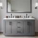Option Dark Gray / White Quartz Top / Matte Black