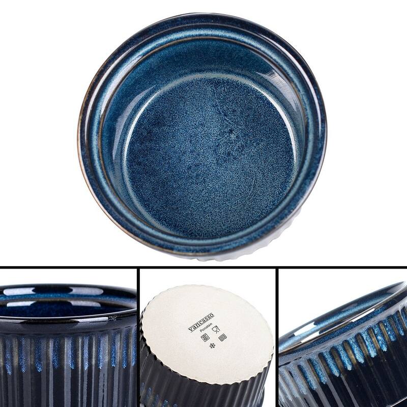 vancasso Glimmer 0.3 qt. 4 inches Baking Cups(set of 6)
