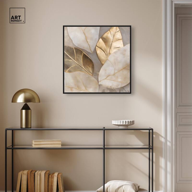 Golden Cascades Canvas by Art Remedy