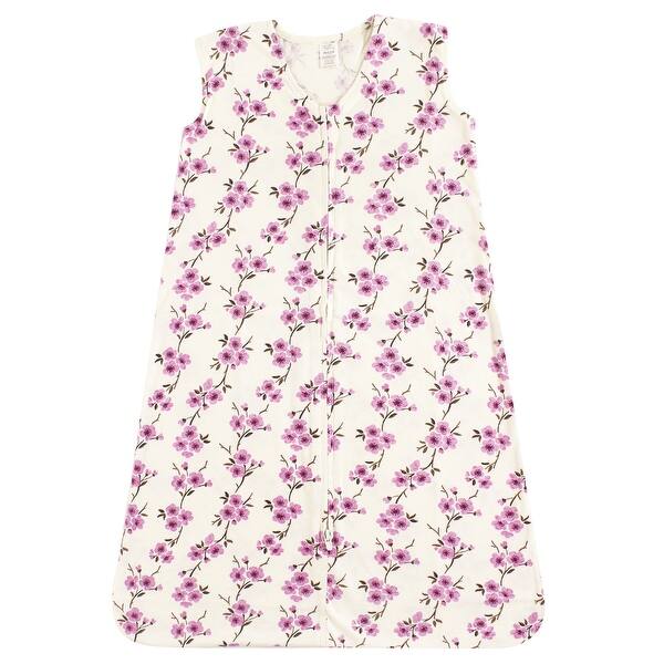 slide 1 of 1, Touched by Nature Baby Girl Organic Cotton Sleeveless Wearable Sleeping Bag, Sack, Blanket, Cherry Blossom 12-18 Months - Cherry Blossom