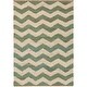 preview thumbnail 31 of 39, Hand-Woven Madeline Natural Jute Chevron Rug - 2' x 3' Teal/Ivory