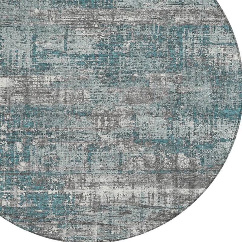 HomeRoots Geometric Transitional Rectangle Outdoor Rug
