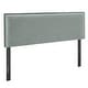 preview thumbnail 10 of 52, Camille Upholstered Striped Linen Blend Headboard