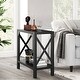 Farmhouse End Table for Small Spaces Narrow Side Table for Living Room ...