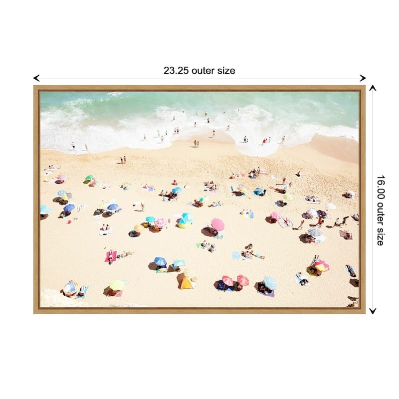 Seaside 1 (Beach) by Carina Okula Framed Canvas Art