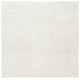 preview thumbnail 123 of 166, SAFAVIEH August Shag Solid 1.2-inch Thick Area Rug 3' Square - Ivory