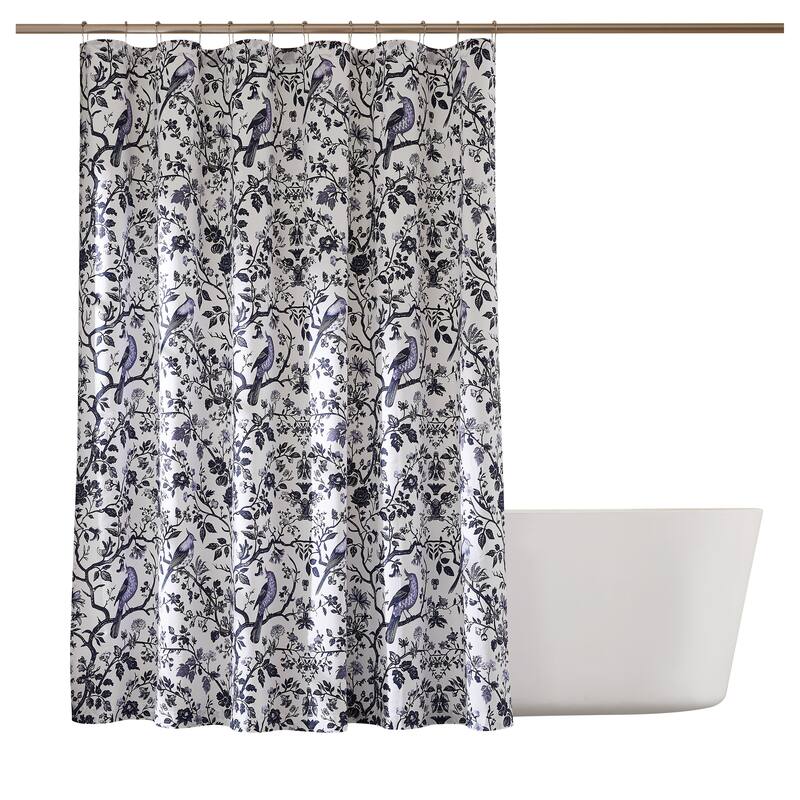Brooklyn Loom Ava Floral Shower Curtain
