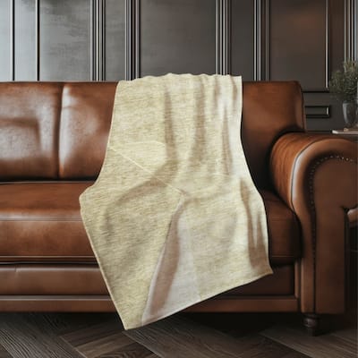 Premium Machine Washable Modern Glam Sherpa Throw Blanket