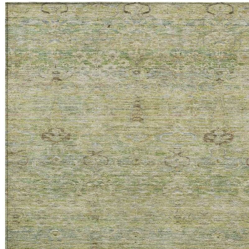 HomeRoots Oriental Traditional Rectangle Outdoor Rug