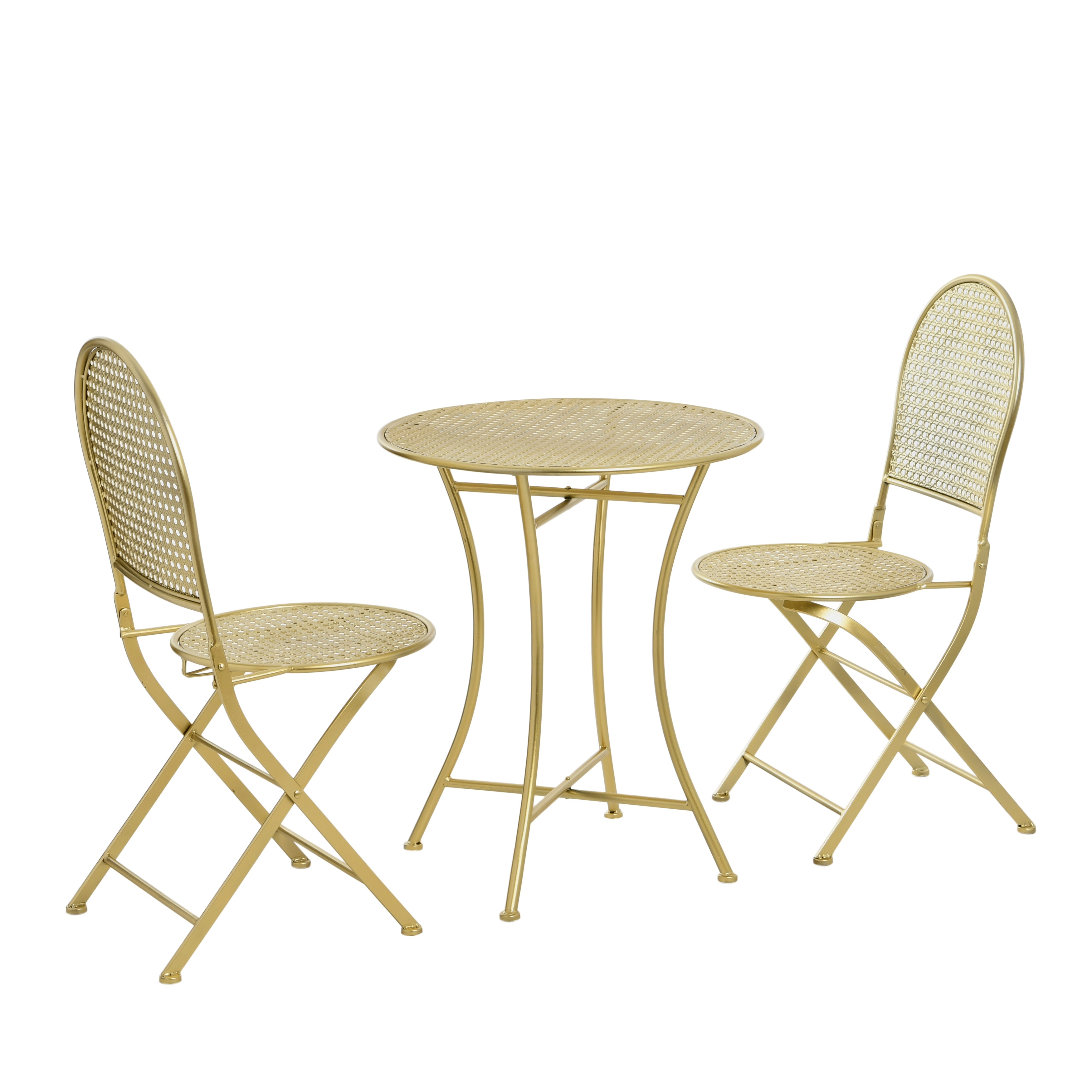 Outdoor Bistro Patio Set with Table and 2 Folding Chairs Bed Bath Beyond 35570646