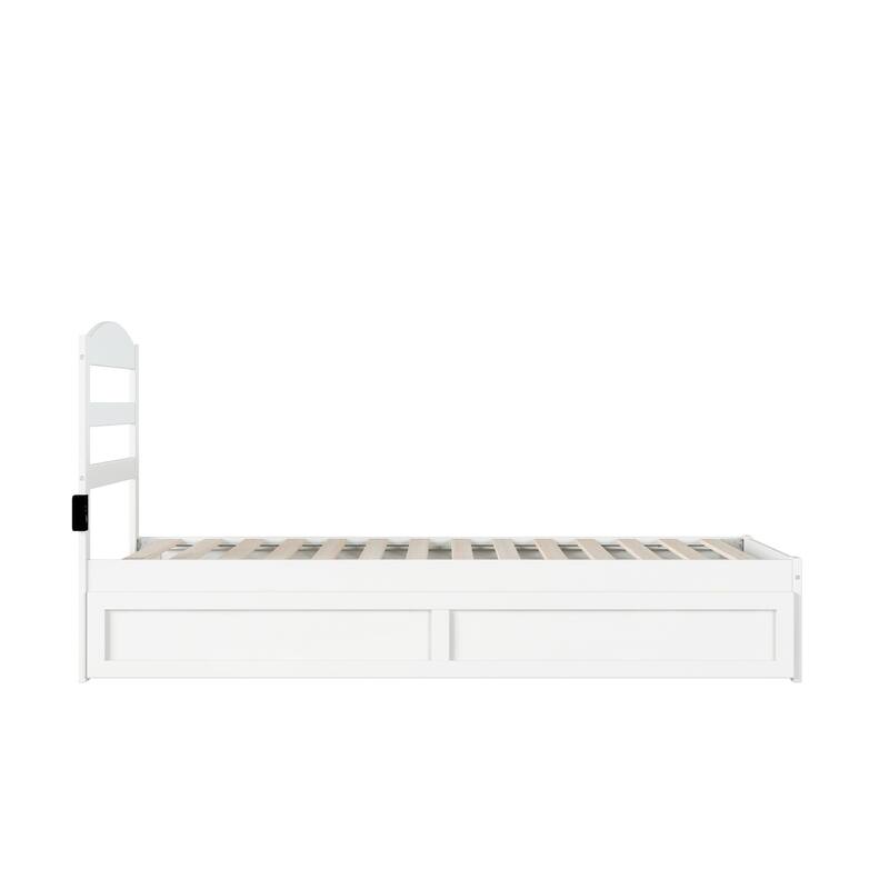 Warren Solid Wood Platform Bed with Twin XL Trundle