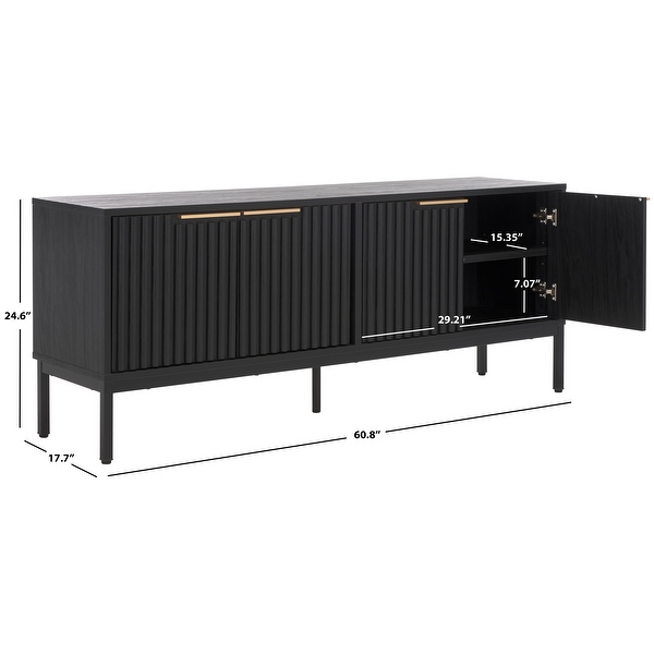 SAFAVIEH Lylia 4-Door Entertainment Media Stand (Fits up to 65