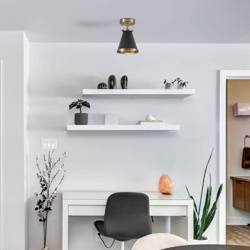 Bellevue GECF79476 Penta 7" Wide Semi-Flush Ceiling Fixture