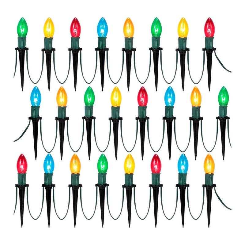 15.75 FT Christmas Pathway Lights Outdoor - Multicolor