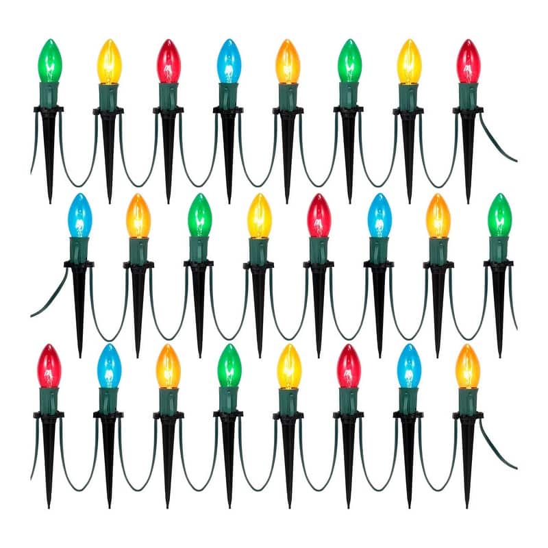 15.75 FT Christmas Pathway Lights Outdoor - Multicolor