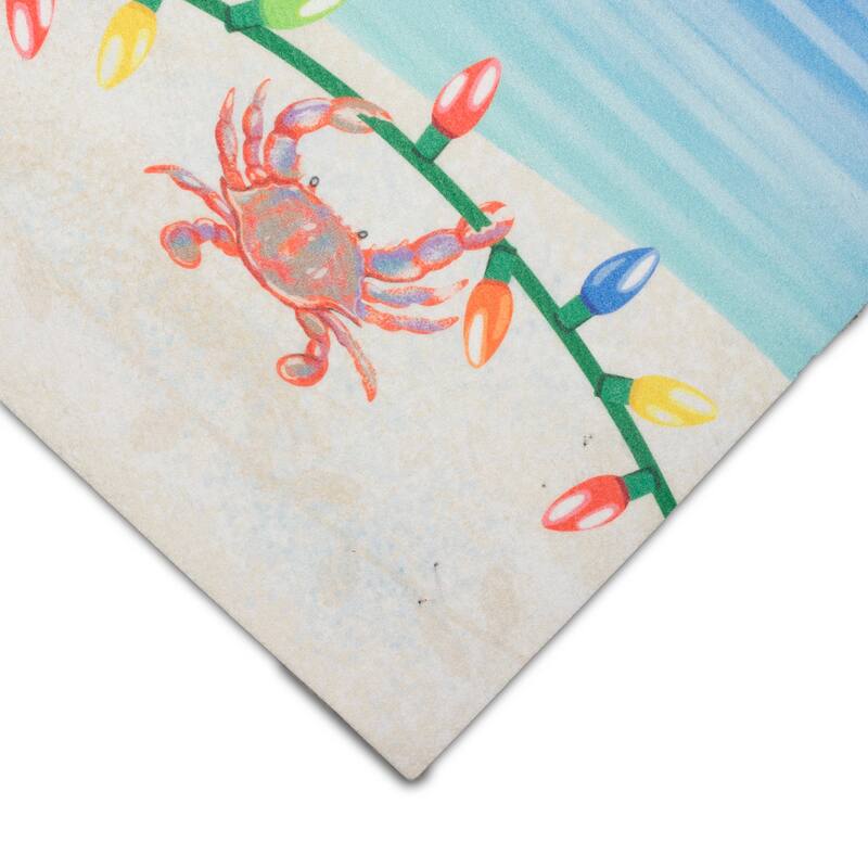 Liora Manne Illusions Beach Snowman Indoor/Outdoor Mat