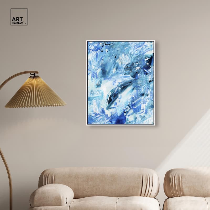 Impasto Blues Canvas by Art Remedy