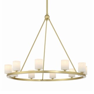 Crystorama Lighting Group ARA-10265-ST Aragon 10 Light 35" Wide LED