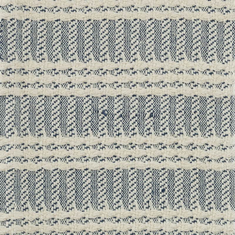 Rizzy Home Hand-made Modern Striped Throw Blanket