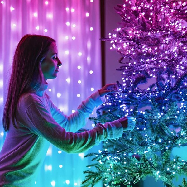 Twinkly Smart Decorations 65.5 Foot Multicolor LED Indoor Outdoor String Lights 40 Bed Bath Beyond 35026909