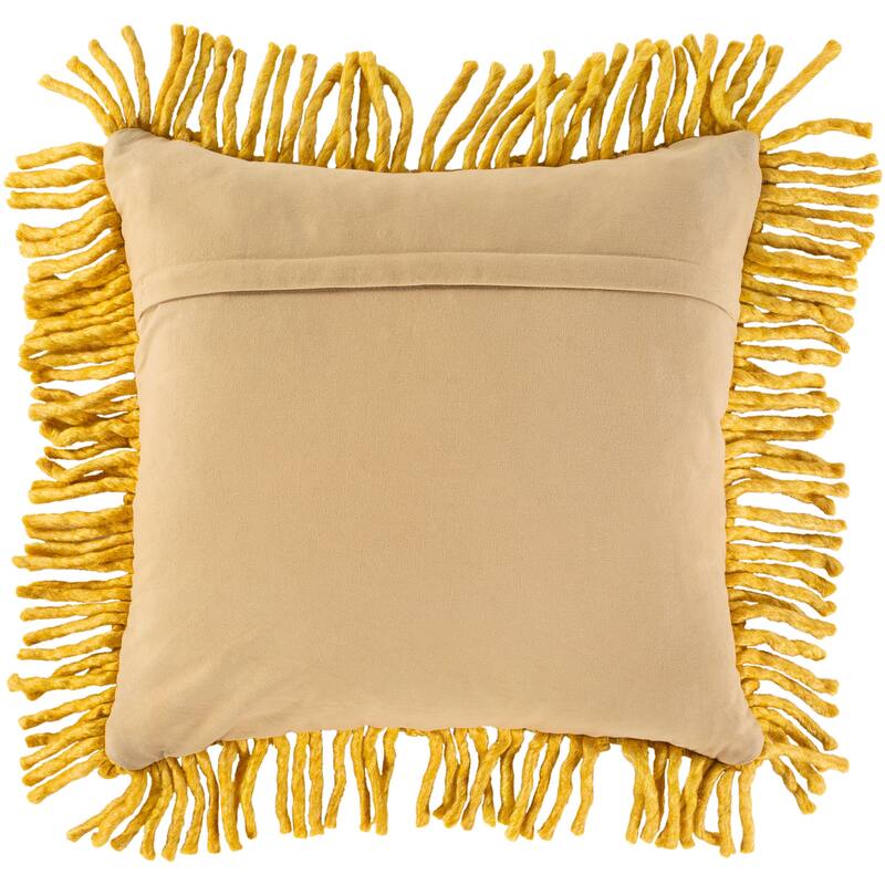 Ellea Textured Chevron Throw Pillow with Fringe